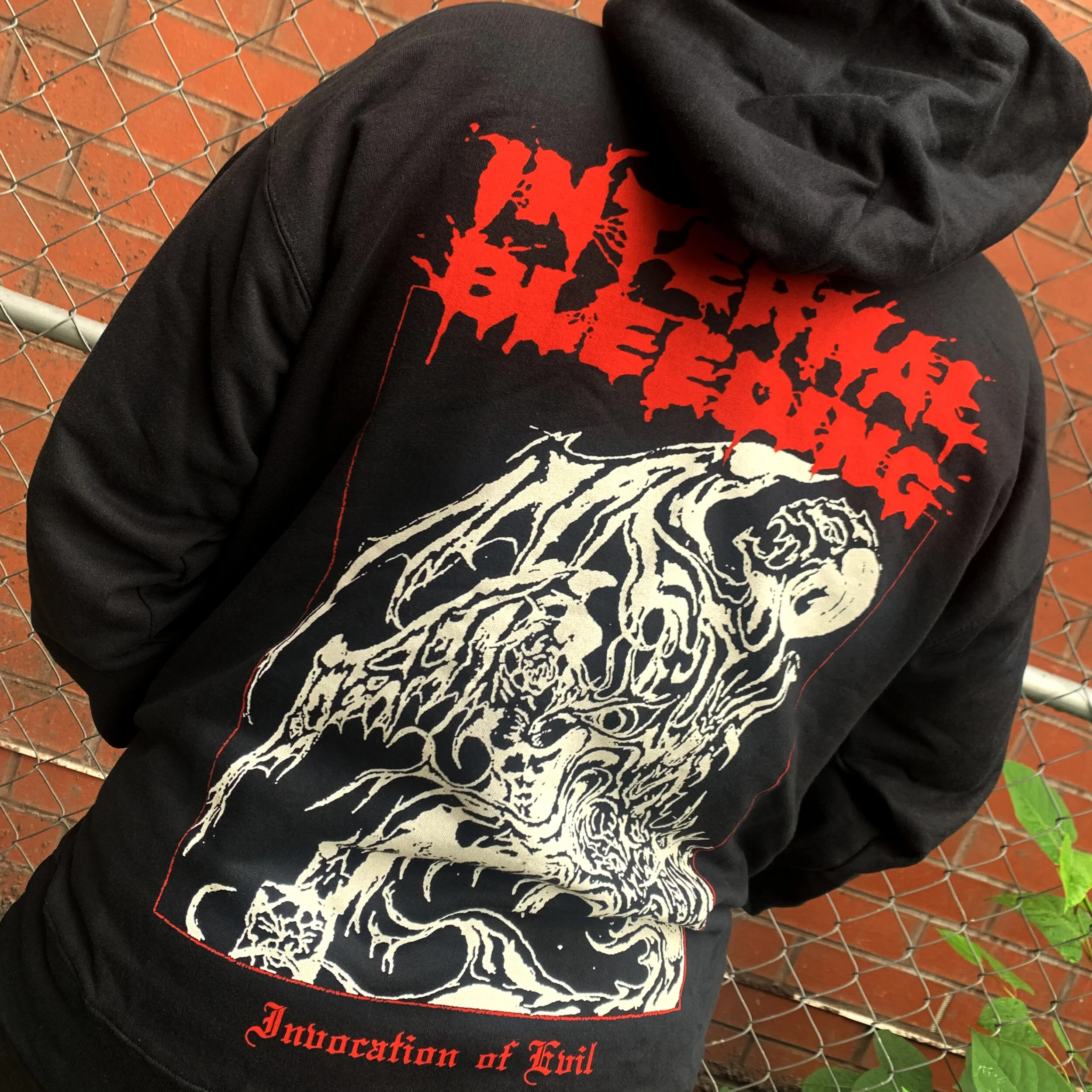 INTERNAL BLEEDING 'Invocation of Evil' HOODIE — PYRE PRESS MERCH